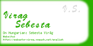 virag sebesta business card